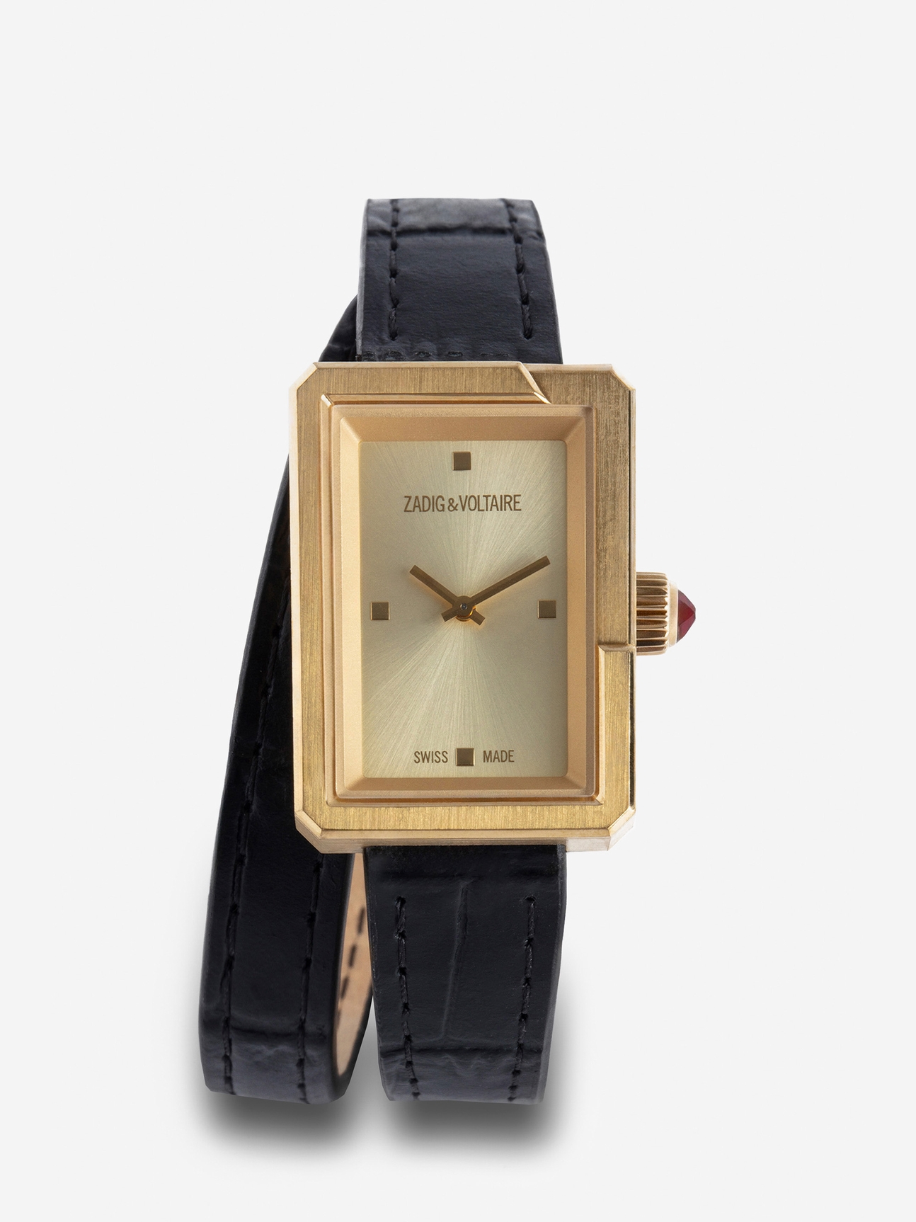 Shiny 2025 gold watch